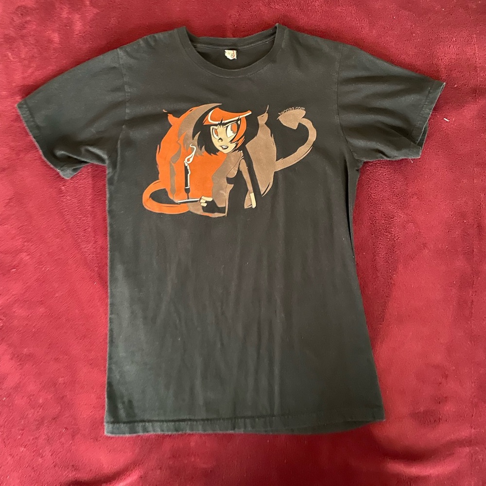 Anime tee shirt featuring guy